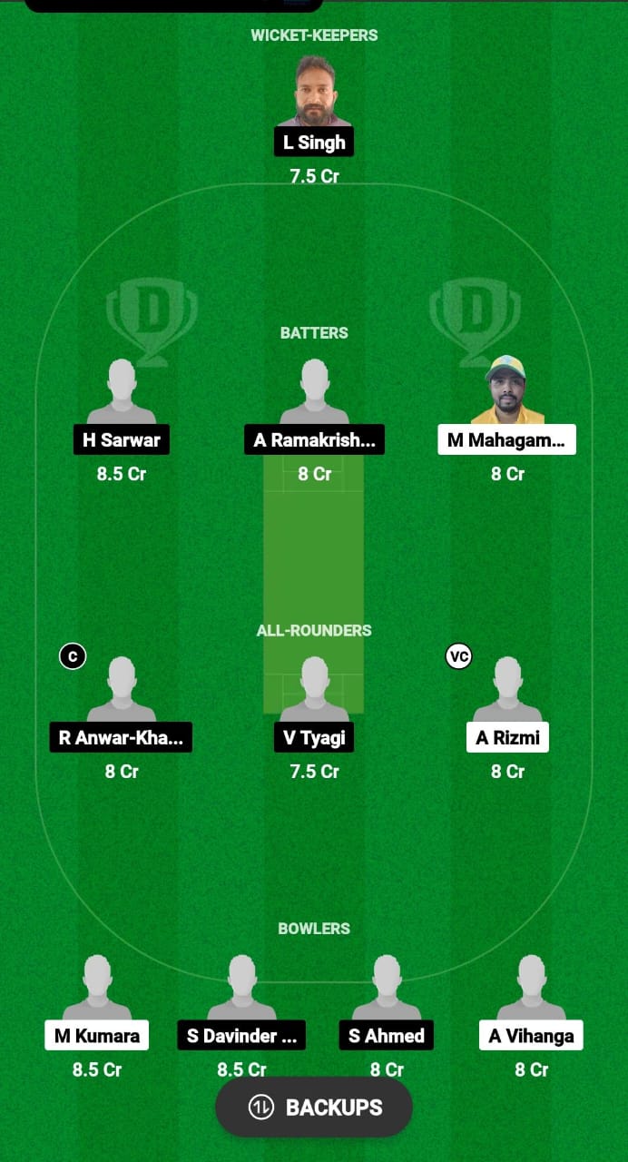 RLC vs BNC Dream11 Prediction Fantasy Cricket Tips Dream11 Team Kuwait T20 Challengers Cup