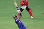 Suryakumar Yadav remained unbeaten on 68 off 26 balls against Hong Kong